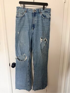 Zara Light Blue Denim Jeans - Faded Wash
